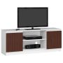 TV-alus RTV K120, valge/tumepruun