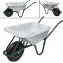Aiakäru 100 l mahutavusega PVC-st, kuni 250 kg, hõbedane/must