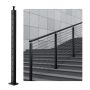 Kaablipiirdepost, 42" x 2" x 2", SUS304 roostevabast terasest, 30° nurk, 12 auku
