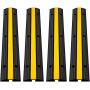 4 tk kummist kaablist turvakaldteed, 102x15,5x3 cm, vastupidavad