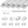 Mini Split Line PVC kattekomplekt, 76,2 mm x 3110 mm, valge