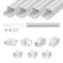 Dekoratiivne valge PVC torukate, 76,2x4830 mm, soojuspumpadele