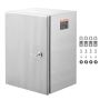 Terasest välistingimustes kasutatav elektrikarp, 304 roostevabast terasest, IP66, 50,8x40,6x20,3 cm