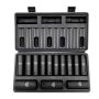 1/2-tollise löökpadrunvõtmete komplekt, 13 osa, 10–24 mm, CR-V teras