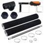 Diiselkütteseadme kanalikomplekt, 76 mm pikendusvoolik, 25 mm roostevabast terasest toru