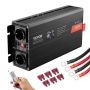 Sinusoidaalne 2000 W inverter 12 V-lt 230 V-le, 2 pistikupesa ja USB-ga