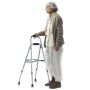 Kokkupandav ühe käega käimisraam eakatele, alumiiniumist, reguleeritava kõrgusega