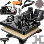 Kuumpress 12x15 tolli, 6 ühes, must, 1000 W, sublimatsiooniklamber