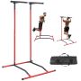 Jõutorni lõuatõmbeseim, 2 taset, must-punane, kandevõime 100 kg