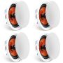 4 потолочных и настенных динамика диаметром 8 дюймов, 100 Вт.