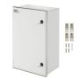 Стальная электромонтажная коробка NEMA 4X, 60x40x23 см, степень защиты IP66, водонепроницаемость.
