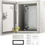 Стальная электромонтажная коробка NEMA 4X, 25x20x15 см, степень защиты IP66, водонепроницаемая.
