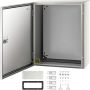 Стальная электромонтажная коробка NEMA 4X 50x40x20 см, степень защиты IP66 от воды.