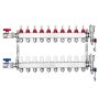 Põrandakütte kollektor 10 haruga, 1,27 cm PEX torud, komplekt