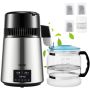 Vee destilleerimisaparaat 4 l, 1,5 l/h, hõbedane