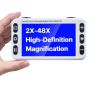 Kaasaskantav digitaalne luup 127 mm, 2X–48X, 13 MP, AV/HDMI ja kokkupandava käepidemega