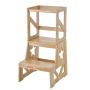 Puidust astmelaud turvapiirdega, 150 kg, lastele