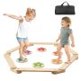 Puidust tasakaalutalasid kividega, 6 tk., Montessori mänguasi lastele vanuses 2-6 kuud