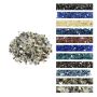 Огнеупорное стекло для камина, термостойкое, 12,7 мм, медь + прозрачное + золото.