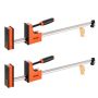 F-klambrid puidutöötlemiseks, 2 tk, 60,96 cm, oranžid