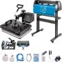5-ühes digitaalne kuumpress 15x12" ja 34" vinüüllõikur koos Signmaster tarkvaraga