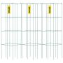 Tomatipuurid, 14,6x14,6x39,4 cm, 3 tk, rohelised, terasest PVC-kattega