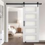 Lükanduks 914x2134 mm, MDF, klaas, PVC-pind