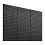 Metallist perforeeritud terasest tahvlid 24x12", mustad, 3 tk, seinakorraldaja