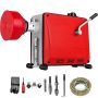 Kanalisatsioonitorude puhastusmasin 220 V 390 W 32–100 mm