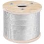 304 roostevabast terasest tross 3/16", 7x19 tross, 250 jalga
