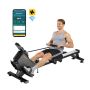Magnetiline sõudeergomeetri Bluetoothi ​​ja LCD-ekraaniga, 16 takistustaset, kokkupandav