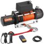 Elektrivints 5400 kg, 12 V, sünteetiline köis 9,1 mm x 23 m, juhtmevaba ja juhtmega juhtimine, IP55