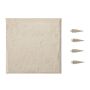 Aia dekoratiivsed plasttrepid 39,5x39,5 cm, beež (4 tk)