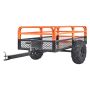 Terasest ATV haagis 680 kg, 0,43 m³, külgpaneelide ja 2 rehviga