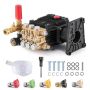Survepesuri pump, 25,4 mm võll, 296 baari, 5 otsikut, vahetuskomplekt