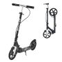Tõukeratas lastele, teismelistele ja täiskasvanutele, kokkupandav, reguleeritav, must