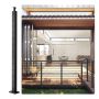 SUS304 roostevabast terasest kaabelpiirdepost, 42" x 1" x 2", 12 auku