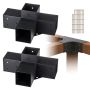 Pergola kronsteinide komplekt 10,2x10,2 cm, 2 tk, 4-suunalised puidust nurgad
