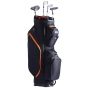 Golfikott 36 tolli, 14 sektsiooni ja 13 taskuga, must-oranž