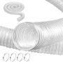 Tolmuimemisvoolik 2,5 tolli x 10 jalga, paksendatud PVC-st, traatspiraaliga, klambrid, tööpinkidele