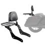Mootorratta istme seljatugi pakiraamiga, Honda Rebel CMX 1100, must, 445 mm