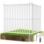Vinüülist privaatsuspiirdepaneelid 48x48 tolli, õuepiire (2 tk)