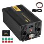 Puhas siinuslaine inverter 3000 W 24 V–230 V USB ja LCD-ekraaniga
