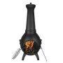 Chiminea 22-tolline välikamin grilli ja kaanega