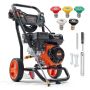 Bensiinimootoriga survepesur 3400 PSI alumiiniumpumba ja tarvikutega