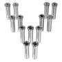13-osaline täppis-R8 freesikomplekt, 1/8"–7/8"