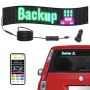 Programmeeritav värviline LED-keriv silt, 68x12 cm, Bluetooth-juhtimine