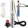 Sügavkaevuga roostevabast terasest sukeldatav pump, 550 W, 50 l/min, IP68