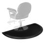 Juuksurimatt poolringikujuline, 1520x910 mm, 13 mm, PVC, väsimuskindel