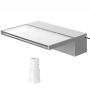Basseini purskkaevu kanal 11,8x3,2x8,1 tolli, sinise LED-ribaga, akrüül